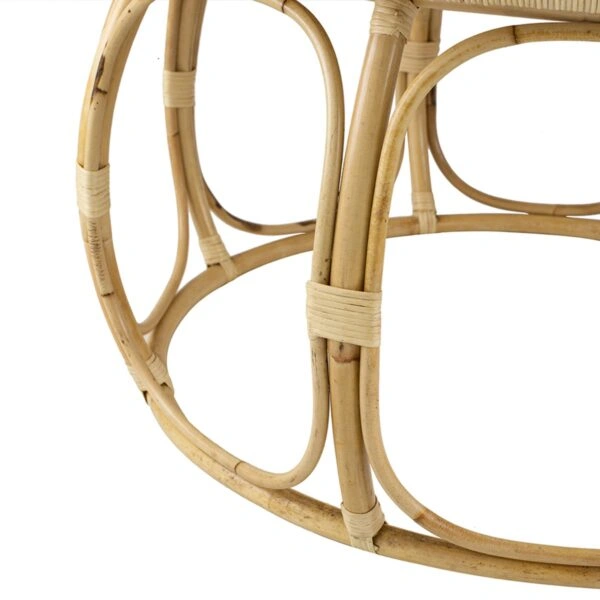Rattan Τραπέζι Σαλονιού από Ρατάν σε Φυσική Απόχρωση (101.6x101.6x50.8)cm Σετ/2