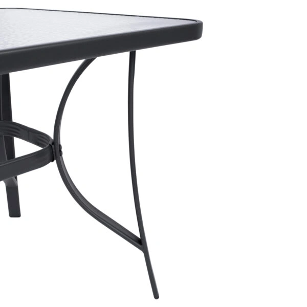 ΣΕΤ ΤΡΑΠΕΖΑΡΙΑΣ 7ΤΜΧ 140X80 BRUNO & 6TMX LEON ΠΟΛΥΘΡΟΝΑ ΓΚΡΙ