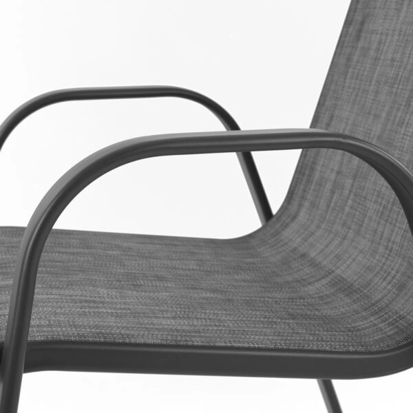 ΣΕΤ ΤΡΑΠΕΖΑΡΙΑΣ 7ΤΜΧ 140X80 BRUNO & 6TMX LEON ΠΟΛΥΘΡΟΝΑ ΓΚΡΙ