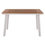 ΤΡΑΠΕΖΙ ΑΛΟΥΜΙΝΙΟΥ TABER ΜΕ POLYWOOD ΛΕΥΚΟ 120x80x72,5Υ εκ. HM5562.01