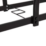 ΤΡΑΠΕΖΙ BRUNO 150X90Χ72Υεκ. ΜΕΤΑΛΛΙΚΟ ΜΑΥΡΟ ΜΕ ΓΥΑΛΙΝΗ ΕΠΙΦΑΝΕΙΑ HM5145.03