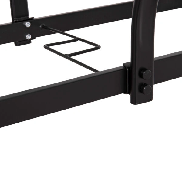 ΤΡΑΠΕΖΙ BRUNO 150X90Χ72Υεκ. ΜΕΤΑΛΛΙΚΟ ΜΑΥΡΟ ΜΕ ΓΥΑΛΙΝΗ ΕΠΙΦΑΝΕΙΑ HM5145.03