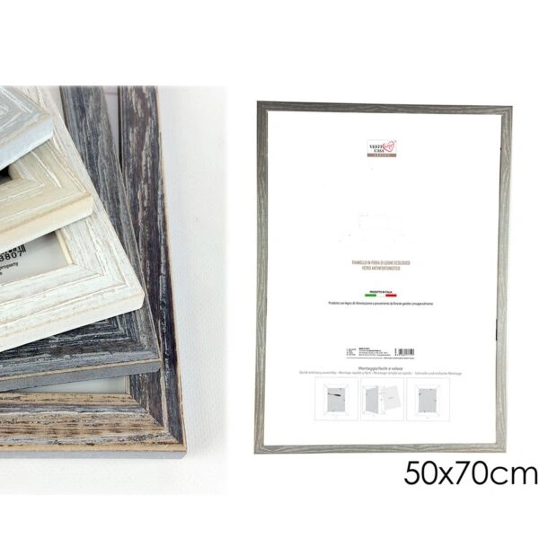 Κορνίζα Charme Πολύχρωμο Ξύλο 50x70cm Σε 5 Χρώματα