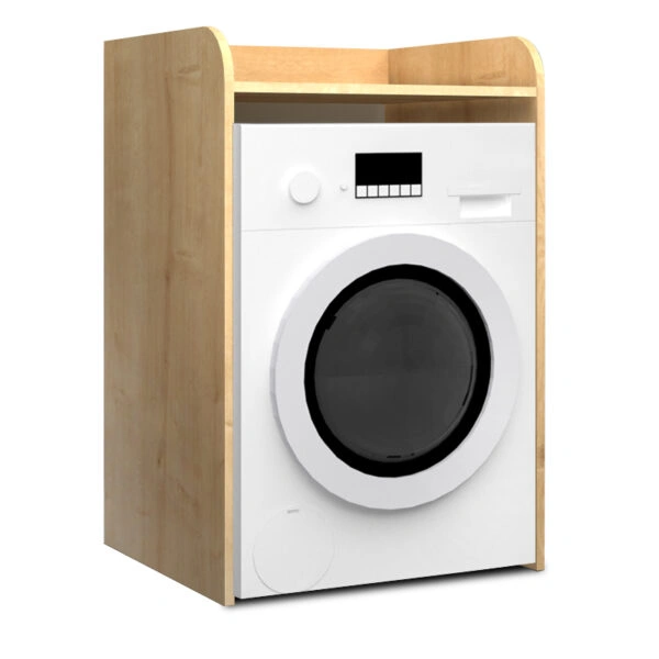 Έπιπλο πλυντηρίου Toren Megapap χρώμα φυσικό οξιάς 65x60x100εκ.