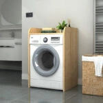 Έπιπλο πλυντηρίου Toren Megapap χρώμα φυσικό οξιάς 65x60x100εκ.