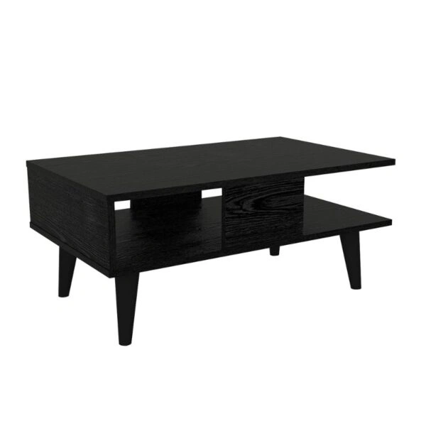 Τραπεζάκι σαλονιού Andros Megapap χρώμα sencron black 90x54x39,6εκ.