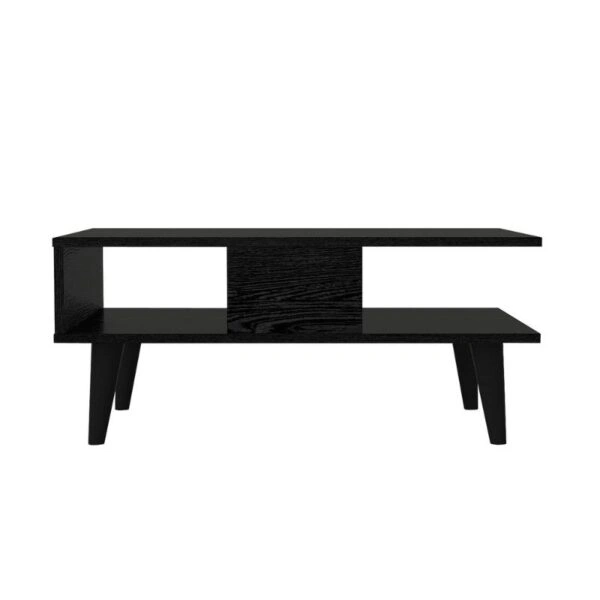 Τραπεζάκι σαλονιού Andros Megapap χρώμα sencron black 90x54x39,6εκ.