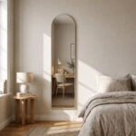 Καθρέπτης δαπέδου - τοίχου Agalu Μegapap χρώμα travertine 40x150εκ.