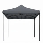 Κιόσκι - Gazebo Bari Megapap πτυσσόμενο μεταλλικός σκελετός - αδιάβροχο ύφασμα χρώμα γκρι 3x3x3,10m.