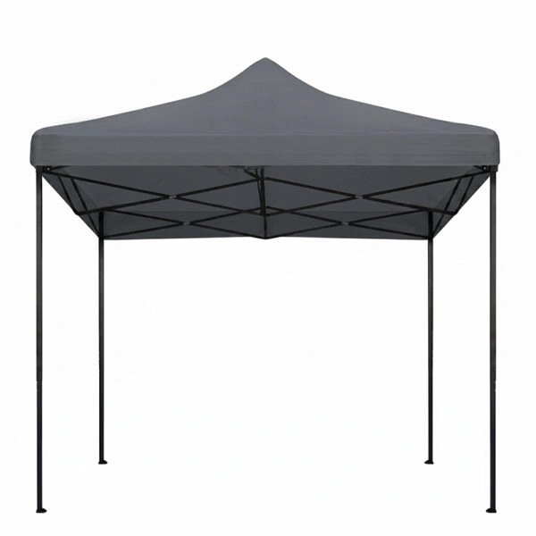 Κιόσκι - Gazebo Bari Megapap πτυσσόμενο μεταλλικός σκελετός - αδιάβροχο ύφασμα χρώμα γκρι 3x3x3,10m.