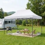 Κιόσκι - Gazebo Bari Megapap πτυσσόμενο μεταλλικός σκελετός - αδιάβροχο ύφασμα χρώμα λευκό 3x4,5x3,20m.