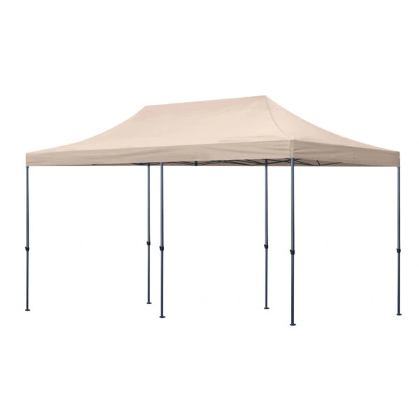 Κιόσκι - Gazebo Bari Megapap πτυσσόμενο μεταλλικός σκελετός - αδιάβροχο ύφασμα χρώμα της άμμου 3x6x3,27m.