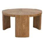 Artekko Lume Καφέ MDF Τραπέζι Σαλονιού (81.2x81.2x41.5)cm