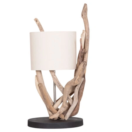 ΕΠΙΤΡΑΠΕΖΙΟ ΦΩΤΙΣΤΙΚΟ BRAMBLE HM4873 DRIFTWOOD & ΛΕΥΚΟ ΚΑΠΕΛΟ Φ28×65Υεκ.