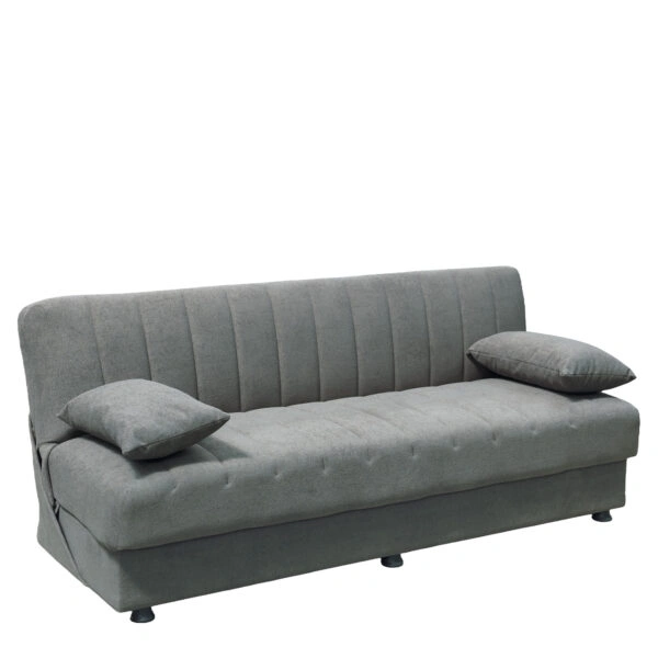Καναπές Κρεβάτι Τριθέσιος ArteLibre PALMER Γκρι Ύφασμα 183x80.5x80cm