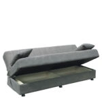 Καναπές Κρεβάτι Τριθέσιος ArteLibre PALMER Γκρι Ύφασμα 183x80.5x80cm