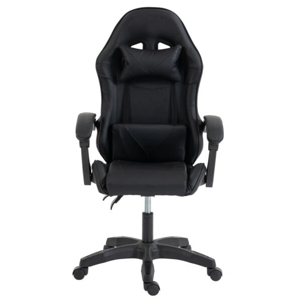 ΚΑΡΕΚΛΑ GAMING STRATUS HM1231.01 ΜΑΥΡΟ PVC--ΜΕ ΜΑΞIΛΑΡΑΚΙΑ ΜΕΣΗΣ/ΚΕΦΑΛΗΣ 62x62x119Υεκ