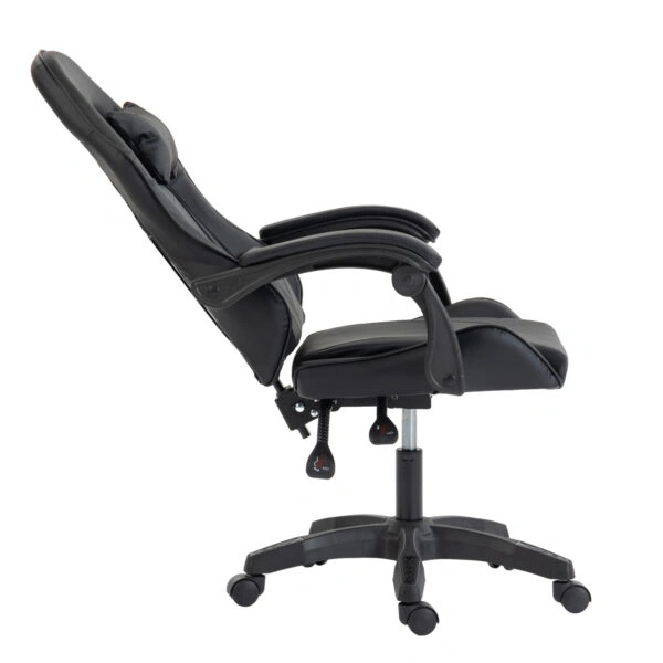 ΚΑΡΕΚΛΑ GAMING STRATUS HM1231.01 ΜΑΥΡΟ PVC--ΜΕ ΜΑΞIΛΑΡΑΚΙΑ ΜΕΣΗΣ/ΚΕΦΑΛΗΣ 62x62x119Υεκ