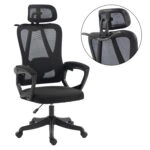 ΚΑΡΕΚΛΑ ΓΡΑΦΕΙΟΥ FRANTIC HM1224.01 ΜΑΥΡO MESH & ΠΟΛΥΠΡΟΠΥΛΕΝΙΟ 60x60x134Υεκ