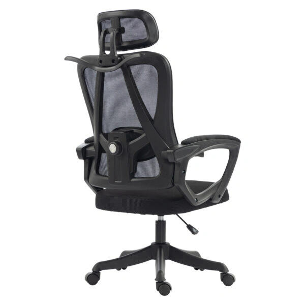 ΚΑΡΕΚΛΑ ΓΡΑΦΕΙΟΥ FRANTIC HM1224.01 ΜΑΥΡO MESH & ΠΟΛΥΠΡΟΠΥΛΕΝΙΟ 60x60x134Υεκ