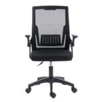 ΚΑΡΕΚΛΑ ΓΡΑΦΕΙΟΥ ZENITH HM1225.01 PP & MESH ΥΦΑΣΜΑ--ΜΑΥΡΟ 60x60x92-100Υεκ