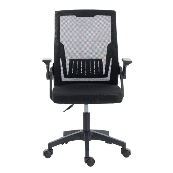 ΚΑΡΕΚΛΑ ΓΡΑΦΕΙΟΥ ZENITH HM1225.01 PP & MESH ΥΦΑΣΜΑ--ΜΑΥΡΟ 60x60x92-100Υεκ