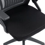 ΚΑΡΕΚΛΑ ΓΡΑΦΕΙΟΥ ZENITH HM1225.01 PP & MESH ΥΦΑΣΜΑ--ΜΑΥΡΟ 60x60x92-100Υεκ