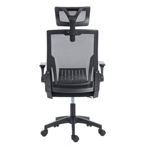 ΚΑΡΕΚΛΑ ΓΡΑΦΕΙΟΥ MATRON HM1226.01 ΜΑΥΡO PP & MESH ΥΦΑΣΜΑ 47x47x128Υεκ