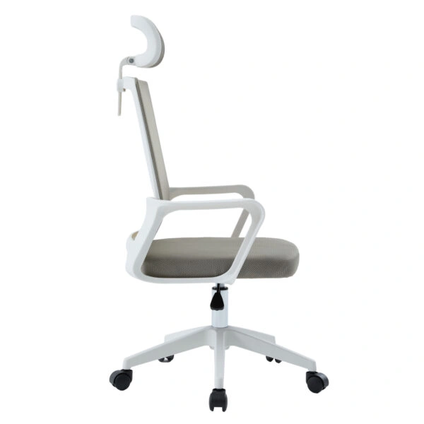 ΚΑΡΕΚΛΑ ΓΡΑΦΕΙΟΥ VELOCITY HM1229.02 ΛΕΥΚΟ PP--ΑΝΟΙΧΤΟ ΓΚΡΙ MESH 61x62x123Υεκ