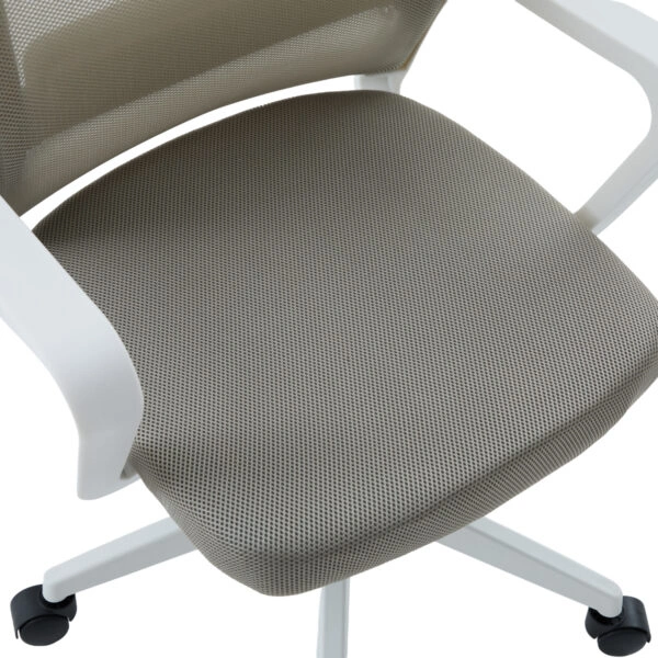 ΚΑΡΕΚΛΑ ΓΡΑΦΕΙΟΥ VELOCITY HM1229.02 ΛΕΥΚΟ PP--ΑΝΟΙΧΤΟ ΓΚΡΙ MESH 61x62x123Υεκ