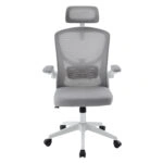 ΚΑΡΕΚΛΑ ΓΡΑΦΕΙΟΥ FLOATER HM1230.02 ΛΕΥΚΟ PP--ΑΝΟΙΧΤΟ ΓΚΡΙ MESH 62x62x106-116Υεκ