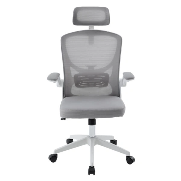 ΚΑΡΕΚΛΑ ΓΡΑΦΕΙΟΥ FLOATER HM1230.02 ΛΕΥΚΟ PP--ΑΝΟΙΧΤΟ ΓΚΡΙ MESH 62x62x106-116Υεκ