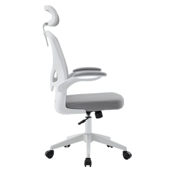 ΚΑΡΕΚΛΑ ΓΡΑΦΕΙΟΥ FLOATER HM1230.02 ΛΕΥΚΟ PP--ΑΝΟΙΧΤΟ ΓΚΡΙ MESH 62x62x106-116Υεκ