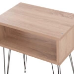 ΚΟΜΟΔΙΝΟ TODD HM18183.03 ΜΕΛΑΜΙΝΗ ΣΟΝΑΜΑ-ΠΟΔΙΑ ΣΕ ΦΥΣΙΚΟ 45x30x58Υεκ.