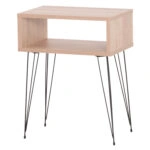 ΚΟΜΟΔΙΝΟ TODD HM18183.03 ΜΕΛΑΜΙΝΗ ΣΟΝΑΜΑ-ΠΟΔΙΑ ΣΕ ΦΥΣΙΚΟ 45x30x58Υεκ.
