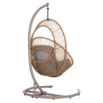 ΚΡΕΜΑΣΤΗ ΦΩΛΙΑ RULER HM6083.02 ΚΑΠΟΥΤΣΙΝΟ ΜΕΤΑΛ.- P.E.RATTAN-ΜΑΞΙΛΑΡΙ 120x110x190Υ