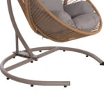 ΚΡΕΜΑΣΤΗ ΦΩΛΙΑ RULER HM6083.02 ΚΑΠΟΥΤΣΙΝΟ ΜΕΤΑΛ.- P.E.RATTAN-ΜΑΞΙΛΑΡΙ 120x110x190Υ