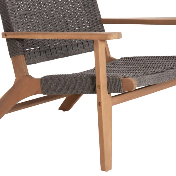 ΠΟΛΥΘΡΟΝΑ LOUNGE MONTER HM6241.02 ΞΥΛΟ ΑΚΑΚΙΑΣ ΦΥΣΙΚΟ-ΣΧΟΙΝΙ ΓΚΡΙ 78x62x67Υεκ