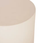 ΤΡΑΠΕΖΙ ΜΕΣΗΣ ΣΤΡΟΓΓΥΛΟ KYOKO HM6592.02 ΜΠΕΖ FIBER CEMENT Φ40x43Υεκ.