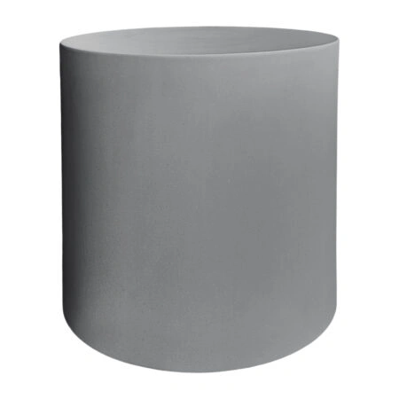 ΤΡΑΠΕΖΙ ΒΟΗΘΗΤΙΚΟ ΣΤΡΟΓΓΥΛΟ KYOKO HM6592.01 ΓΚΡΙ FIBER CEMENT Φ40x43Υεκ.
