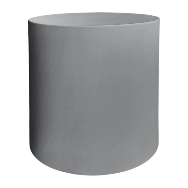 ΤΡΑΠΕΖΙ ΜΕΣΗΣ ΣΤΡΟΓΓΥΛΟ KYOKO HM6592.01 ΓΚΡΙ FIBER CEMENT Φ40x43Υεκ.