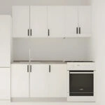Κουζίνα Modest Σετ 5 Κουτιών Λευκή Άνω Κουτιά 170cm Κάτω 110cm