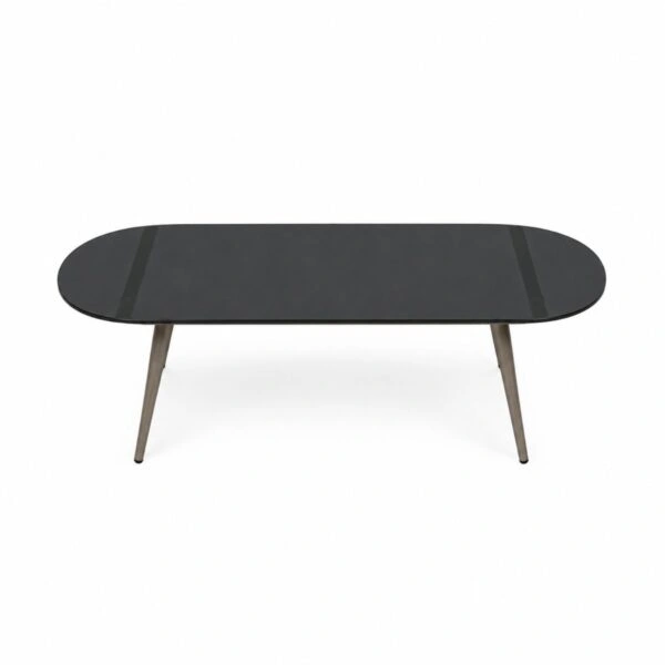 Artekko Rattan Καναπές (160x75x72)cm 2x Πολυθρόνες (76x75x72)cm Τραπέζι με Τζάμι (110x55x42)cm με Πλαστικ Κορδόνι Μεταλλικό Σκελετό Γκρι και Γκρι Μαξιλάρι Σετ/4