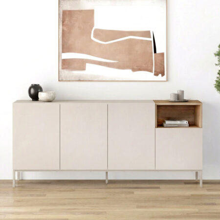 Μπουφές Cailin Megapap χρώμα sandstone - sepet oak 180x41
