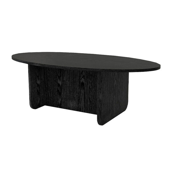 Τραπεζάκι σαλονιού Ravey Megapap χρώμα sencron black 120x60x39,6εκ.