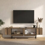 Έπιπλο τηλεόρασης Orontes Megapap χρώμα καρυδί 180x29,6x50εκ.