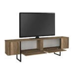 Έπιπλο τηλεόρασης Orontes Megapap χρώμα καρυδί 180x29,6x50εκ.