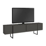 Έπιπλο τηλεόρασης Orontes Megapap χρώμα ανθρακί 180x29,6x50εκ.