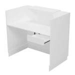 ΓΡΑΦΕΙΟ ΥΠΟΔΟΧΗΣ BARRY HM2152.02 ΜΕΛΑΜΙΝΗ ΣΕ ΛΕΥΚΟ 120x70x110Υεκ.