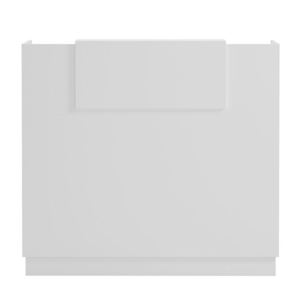 ΓΡΑΦΕΙΟ ΥΠΟΔΟΧΗΣ BARRY HM2152.02 ΜΕΛΑΜΙΝΗ ΣΕ ΛΕΥΚΟ 120x70x110Υεκ.